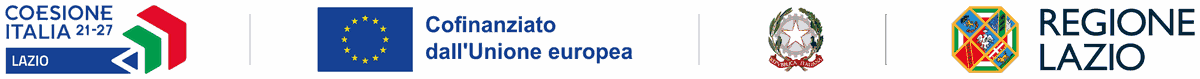 Coesione Italia 21-27 Lazio – Cofinanziato dall’Unione europea – Repubblica Italiana – Regione Lazio